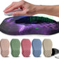 Ergonomic Raised Mouse Pad Wrist Support with Bilateral Slope Memory Foam Mousepad for Wrist Rest and Carpal Tunnel Pain Relief 11.8x7.9〃Galaxy