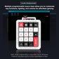 Adventurers K812 Wired Mechanical Numeric Keypad, 19-Key Hot-Swappable RGB Numpad, Macro Programmable, Detachable Type-C Cable, Game/Office Mode Switch – for PC/Laptop/Desktop (White)