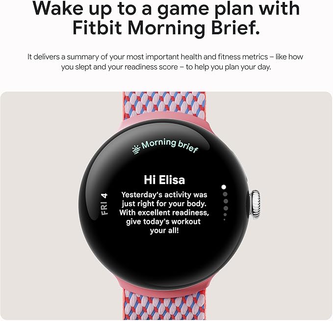 Google Pixel Watch 3 (45mm) 2024 Model - Android Smartwatch, Heart Rate Tracking, Fitbit Advanced Running, Fitness Insights, 24-Hour Battery - Matte Black Aluminum Case - Obsidian Band - LTE