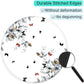 ITNRSIIET Round Mouse Pad with Stitched Edge Premium-Textured Waterproof Non-Slip Rubber Base Desktop Protection Mat Diameter 8.7 inches, Flowers and Butterflies