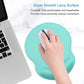ITNRSIIET Ergonomic Mouse Pad with Gel Wrist Support Small Wrist Rest Smooth Surface Non-Slip PU Base Comfortable Office Supplies Pain Relief, 8.7 x 7.2 inches, Green