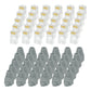 MECCANIXITY 30pcs Cat6 RJ45 Pass Through Connectors, RJ45 Connector 8P8C Gold Plated Plugs with 30pcs Dark Grey Strain Relief Boots for Solid or Stranded UTP Ethernet Cable, 1.1mm