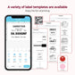 Phomemo Thermal Label Maker - M110 Barcode Label Printer Portable Bluetooth Labeler Maker Machine for for Small Business, Address, Logo, Clothing, Mailing, with 40x30mm Label, Pink
