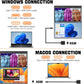 InnoView 18" 2K 100Hz Dual Portable Monitor 100% DCI-P3 Dual Monitor 315°Adjustable Screen Extender for Windows Mac Laptop with Speakers Type-C HDMI DP Foldable 2560x1600 Monitors (No Driver Needed)