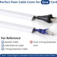 Cord Cover Floor 6ft White, PVC Floor Cable Cover, Cord Hider Floor Cord Protector Prevent Cable Trips & Protect Wires, Floor Cable Management Hide Cords on Floor, Cord Cavity -W0.47 x H0.28