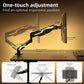 Suptek Monitor Mount Gas Spring Arm Desk Mount Stand - Fully Adjustable, Fits 32 inch Monitors, Weight Capacity up to 22 lbs (MD8WY)