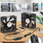 2 Packs Wathai 92mm x 25mm 90mm 5V USB Fan for Receiver AV cabint Game Console PC Laptop TV Box Projector Router Cooling