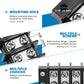 GLOSO Terminal Blocks Double Row Stainless 11 mm Pitch TBC, Marine Grade, 12-22 AWG Cu, 25A/300V - 1 Pack, 6 Poles