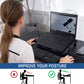 KLIM Wind Laptop Cooling Pad - More Than 500 000 Units Sold - New Version - The Most Powerful Rapid Action Cooling Fan - Laptop Stand with 4 Cooling Fans at 1200 RPM - USB Fan - PS5 PS4 - Cyan