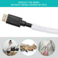 20ft - 1/4 inch White Cable Sleeve, Cable Organizer for Desk PC TV Computer, Wire Protector Cable Wrap Cover, Cord Management for Home Office