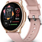 Alphagear JULIET Smartwatch for iPhone & Android, Style Smart Watch (Answer/Make Call), Wellness Tracker with 1.32" AMOLED Screen, uo to 10 days battery (2xScreen Protector and 1x extra band included)