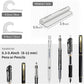 ELETIUO Pencil Holder For Most Pens,Pencils,Self-Adhesive Stick To Notebooks,Diary,Desks,Whiteboards Or Any Surface,Silicone Pen Holder For Home,Office And Desk Organization,White
