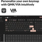 Keychron Q5 96% Layout Hot-Swappable Wired Custom Mechanical Keyboard Knob Barebone Version, QMK/VIA Programmable Macro, Full Aluminum, RGB Backlight, Double Gasket DIY Kit for Linux Mac Windows-Blue