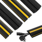 Floor Cord Cover 6.5Ft 2Pcs Heavy Duty PVC Floor Cable Protector Electric Cord Hider Cable Management Floor Strip Extension Cord Covers Cable Raceway for Wires on Floor Inner Channel 1.36" W x 0.43" H
