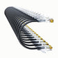 Cat6a Patch Cables 3ft (24 Pack) Slim, Cat6 Ethernet Patch Cable Pure Copper, Flexible Cat 6 Patch Cable 550MHZ 10G, Space-Saving Cat 6A Network Cables for Patch Panel, Black