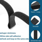 26Ft x 0.8In Adjustable Cable Straps with 30 Buckles, Free Cut Length, Black Reusable Nylon Fastening Cable Ties,Hook and Loop Securing Strap for Cable Tidy Organizer or Storage