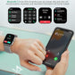 SOUYIE Smart Watch for Women Men, 1.85" AI Voice Smartwatch, 24/7 Heart Rate Monitor, Stress/SpO2/Sleep Tracker, IP68 Waterproof, Weather, 100+ Sports Fitness Tracker for Android iOS Silver Metal