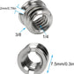 1/4"-20 Female to 3/8"-16 Male Tripod Thread Adapter LUORNG 10PCS Standard Screw Adapter Reducer Bushing Converter for DSLR Camera Camcorder Monopod Stand, 3/8 to 1/4 Tripod