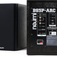 NEUMI BS5P-ARC 75-Watt Powered Bookshelf Speakers, Bluetooth, HDMI, USB, Optical, Coaxial, Remote Control, 5-Inch Woofer, 1-Inch Tweeter, Dark Wood, 1 Pair