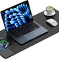 TopMade Mouse Pad with 15W Fast Wireless Charging, 31.5"x11.81" XL Large Gaming Waterproof Desk Pad with Ultra-Smooth Surface, Non-Slip Base, Classic Black Computer Desk Mat for MacBook, PC, Laptop