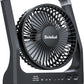 Battery Powered Fan, 10000mah Portable Desk Fan with Timer, 3 Speeds, Whisper Quiet, 180° Rotation, Portable Fan for Office, Bedroom, Outdoor, Camping