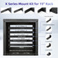 Rack Mount Kit for 10.6 inch Switches, Adjustable Rack Ears for Netgear, Cisco, D-Link, TRENDnet and HP Products, Mount 10.6" Wide to 19" Equipment, Adjustable Hole Distance 14-30mm