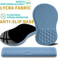 Hokafenle 2 in 1 Ergonomic Mouse Pad Wrist Support & Wrist Rest for Computer Keyboard Set, with Relieve Carpal Tunnel Pain Massage Bulge and Full Memory Gel Design (2In1 Set, Lake Blue)