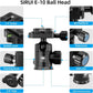 SIRUI Traveler 7C Camera Tripod 65.55 inches Carbon Fiber Arca Tripod with E-10 360° Panorama Ball Head and Arca Swiss Quick Release Plate Load Capacity Up to 17.6lbs, Convertible to Monopod