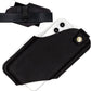 TobbinGear Leather Cell Phone Holster with Belt Clip, Universal Phone Holster for Men Belt Holder, Leather Case for iPhone, Samsung Galaxy Phones, Right Hand, Medium, Black