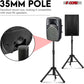 5Core Speaker Stand Tripod Floor Adjustable 24-36 Inch Short DJ Studio Monitor Stands