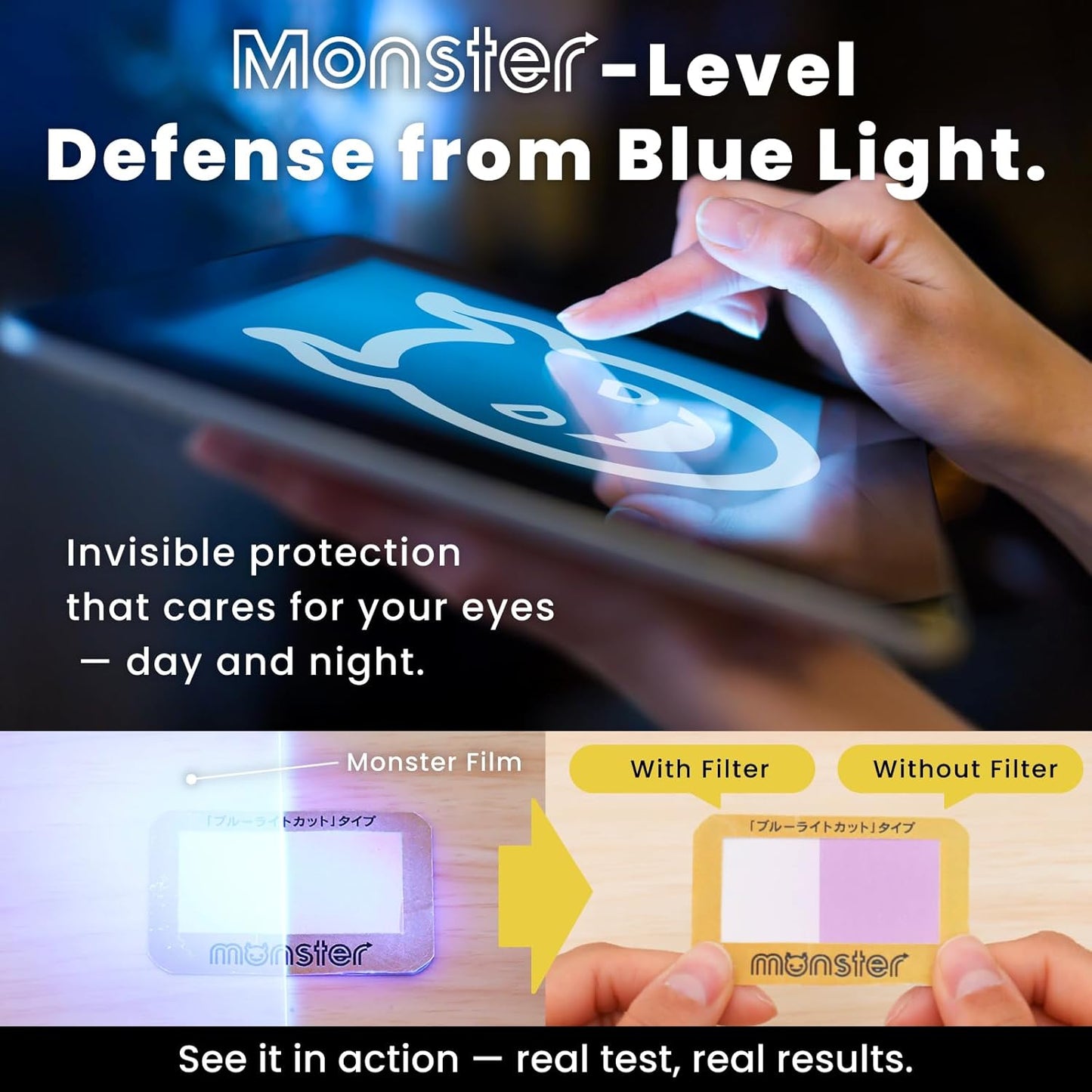 BELLEMOND Tempered Glass Screen Protector designed for iPad Air 11” (M3, 2025 / M2, 2024) - Anti Blue Light filter「EZ Guide」Alignment Kit for Flawless Installation, 10H Hardness - Designed in Japan