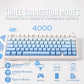 EPOMAKER x Aula F75 Gasket Mechanical Keyboard, 75% Wireless Hot Swappable Gaming Keyboard with Five-Layer Padding&Knob, Bluetooth/2.4GHz/USB-C, RGB (Blue Gradient, LEOBOG Reaper Switch)