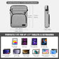 MoKo 9-11 Inch Tablet Sleeve Bag, Fits 11 inch iPad Air M3, iPad A16 2025, Pro 11 M4, 10/9/8/7th, Tab S8/S9 11, Multifunctional Bag with Shoulder and Headphone Port, Light Gray