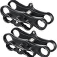 MINIFOCUS 1" Long Ball Clamp Dual Holder Mount for Underwater Photography Diving Light System, Compatible for GoPro Action Camera Flashlight Arms System(2 PCS)