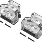 3 Way Power Distribution Block Car Audio Splitter 1 x 0 Gauge in / 3 x 4 Gauge Out Ground Distribution Block Amp for Automotive Car Boat 2 Pack