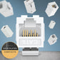 Everest 48-Pack Cat6 RJ45 Keystone Coupler - Female to Female - Cat 6 Couplers - Ethernet Cable Extender