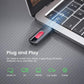 RAOYI 3 Pack 128GB USB 3.1 Flash Drive, High Speed Renewed Colorful Thumb Drive Slide Retractable USB Stick Portable Memory Stick with Lanyard Hole (Green, Red, Blue)