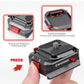 IFOOTAGE Q38-RSMINI Quick Plate, Tripod Quick Release System, Camera Screw Tripod Mount Plate, Easy to Lock for Tripods, Stabilizers, DSLR, Sliders, Lightweight and Compact for Photographers