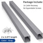 ZhiYo 3x3in Cable Raceway, 6.6FT(2xL3.2FT) Large Wire Tray, Cord Hider for Network Cable Management, Wire Covers for Cords Computer Under Desk, Cord Cover Wall Cable Hider Cable Cover, Gray
