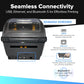 Zebra ZD421 Thermal Transfer Desktop Printer 203 dpi Print Width 4-inch USB Ethernet ZD4A042-301E00EZ | Includes Jetset Software