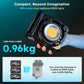 SIRUI C300XII 310W Portable LED Video Light - Ultra Lightweight 0.96kg, App & Bluetooth Control, V-Mount/AC/DC Power, 2700-6500K CCT for Studio/Outdoor