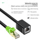 Ethernet Extension Cable 50ft, Network Cat6a Extension Patch Cable RJ45 Cords Shielded Male to Female Connector (50FT)
