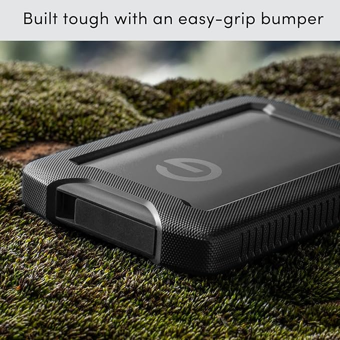 SanDisk Professional 2TB G-Drive ArmorATD - Rugged, Durable Portable External Hard Drive HDD, USB-C, USB 3.2 Gen 1 - SDPH81G-002T-GBA1D