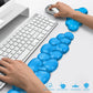 Gel Cloud Keyboard and Mouse Wrist Rest, Cute Wrist Support and Arm Support Keyboard Rest for Keyboard and Mouse Typing Pain Relief，Suitable for Office/Computer/Laptop/Gaming (Blue)
