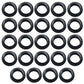24 Pcs Rubber Grommets, 3/4" Inside Diameter 7/8" Drill Hole Rubber Wire Grommets for Wire, Firewall, Cables, Plugs