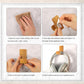 Weewooday 4 Pieces Headphone Hanger Holder Desk Adhesive Headphone Hook Wall Mount Headset Stand Acrylic Holder with Glues for General Purpose Game Earphone(Wood Grain Color)