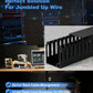 99in (6x L16.5in) Professional Server Rack Cable Management Raceway, H2.4in x W2in Large Capacity Cable Raceway Kit, Electrically Safe PVC, Open Slot Wire Raceway for Under Desk/Computer/Network Cords