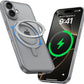 MAGIC JOHN 360° Rotatable Magnetic Invisible Stand for iPhone 16 Case [Camera Control Button] [Compatible with MagSafe] 16FT Shockof for iPhone 16 Case with Kickstand, Gray
