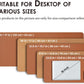 Large Cork Desk Mat - 47.2"x 17" Desk Pad for Office and Home - Ideal for Large Mouse Pad and Desk Mats on Top of Desks(Brown)