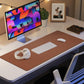 Leather Desk Mat, Mouse Pad,Office Desk Pad, Non-Slip PU Leather Desk Blotter mat,Laptop Desk Pad,Waterproof Desk Writing Pad for Office and Home (Brown,31.5" x 15.7")